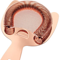 Barfly - Copper Plated Fine Mesh Spring Strainer - M37185CP