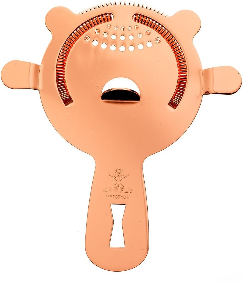 Barfly - Copper Plated Heavy-Duty 4 Prong Spring Bar Strainer - M37071CP