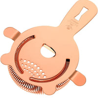 Barfly - Copper Plated Heavy-Duty 4 Prong Spring Bar Strainer - M37071CP