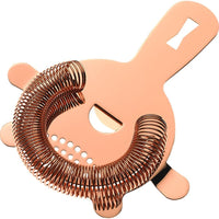 Barfly - Copper Plated Heavy-Duty 4 Prong Spring Bar Strainer - M37071CP