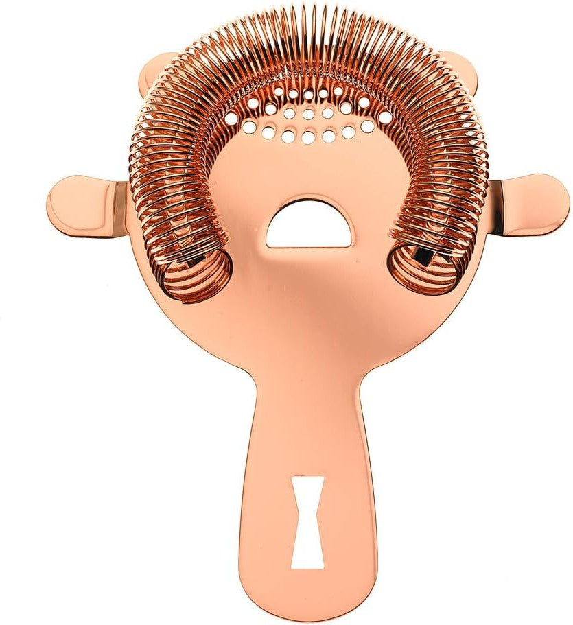 Barfly - Copper Plated Heavy-Duty 4 Prong Spring Bar Strainer - M37071CP