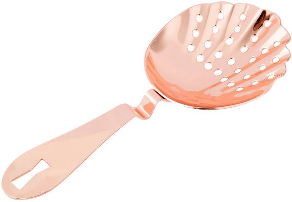 Barfly - Copper Plated Scalloped Julep Strainer - M37029CP