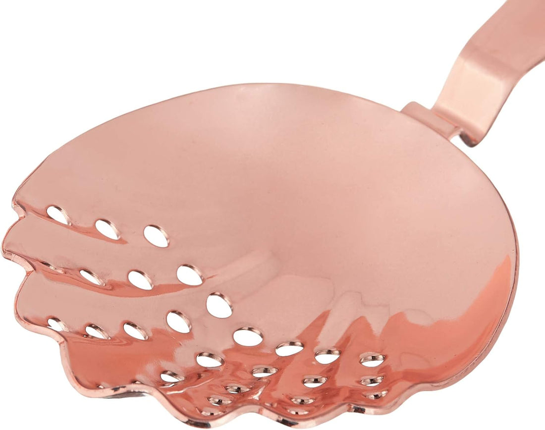 Barfly - Copper Plated Scalloped Julep Strainer - M37029CP