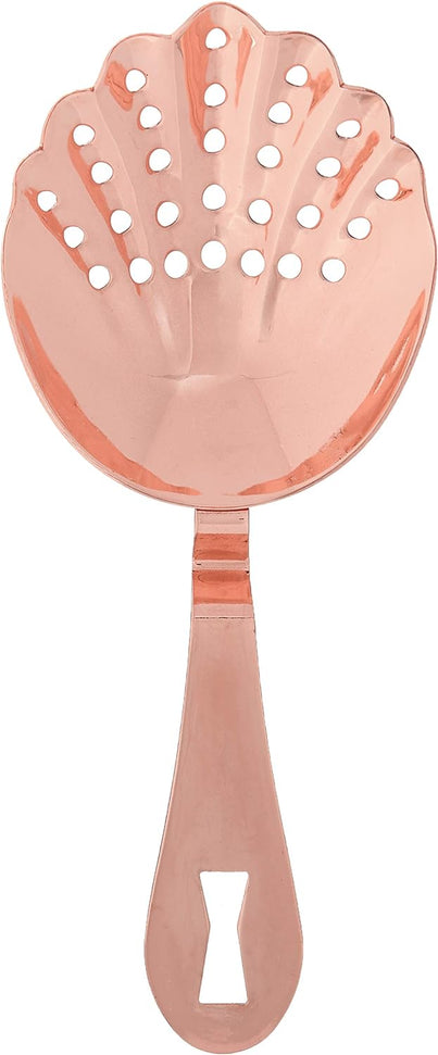 Barfly - Copper Plated Scalloped Julep Strainer - M37029CP