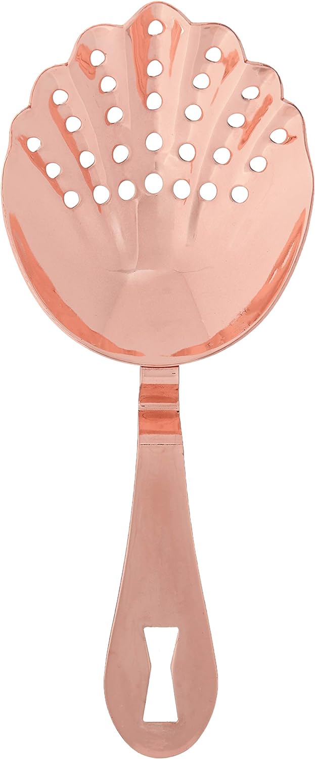 Barfly - Copper Plated Scalloped Julep Strainer - M37029CP
