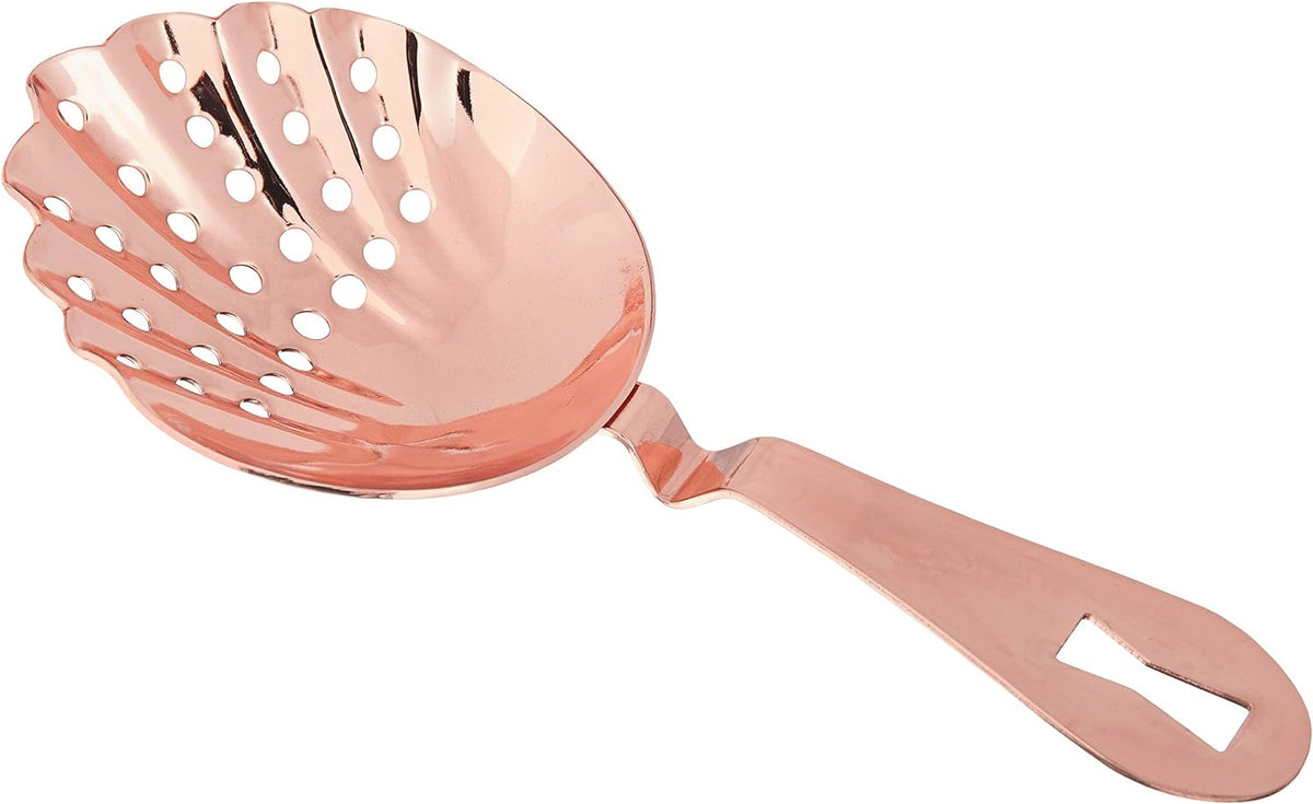 Barfly - Copper Plated Scalloped Julep Strainer - M37029CP