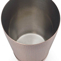 Barfly - Diamond Lattice 18 Oz Stainless Steel Antique Copper Half Size Cocktail Shaker - M37198ACP