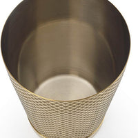Barfly - Diamond Lattice 18 Oz Stainless Steel Gold Plated Half Size Cocktail Shaker - M37198GD