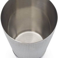 Barfly - Diamond Lattice 18 Oz Stainless Steel Silver Half Size Cocktail Shaker - M37198