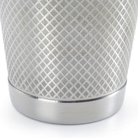 Barfly - Diamond Lattice 18 Oz Stainless Steel Silver Half Size Cocktail Shaker - M37198