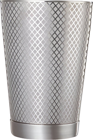 Barfly - Diamond Lattice 18 Oz Stainless Steel Silver Half Size Cocktail Shaker - M37198
