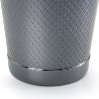 Barfly - Diamond Lattice 18 Oz Stainless Steel Vintage Black Half Size Cocktail Shaker - M37198BK