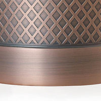 Barfly - Diamond Lattice 28 Oz & 18 Oz Antique Copper Cocktail Shaker/Tin Pack - M37200ACP