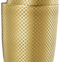 Barfly - Diamond Lattice 28 Oz & 18 Oz Stainless Steel Gold Plated cocktail Shaker Pack - M37200GD