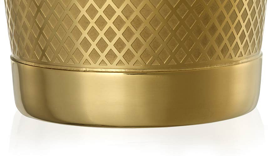 Barfly - Diamond Lattice 28 Oz & 18 Oz Stainless Steel Gold Plated cocktail Shaker Pack - M37200GD