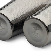 Barfly - Diamond Lattice 28 Oz & 18 Oz Stainless Steel Gun Metal Black Cocktail Shaker Pack - M37200BK