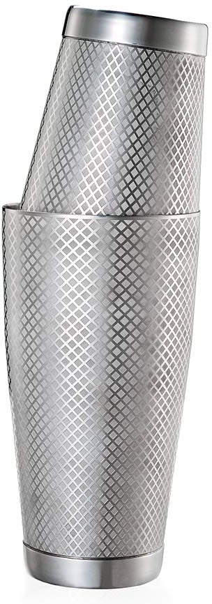 Barfly - Diamond Lattice 28 Oz & 18 Oz Stainless Steel Silver Cocktail Shaker/Tin Pack - M37200