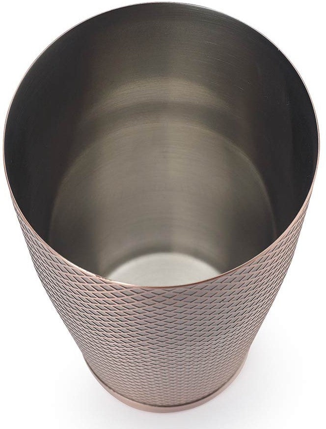 Barfly - Diamond Lattice 28 Oz Stainless Steel Antique Copper Full Size Cocktail Shaker - M37199ACP