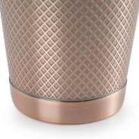 Barfly - Diamond Lattice 28 Oz Stainless Steel Antique Copper Full Size Cocktail Shaker - M37199ACP