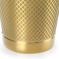 Barfly - Diamond Lattice 28 Oz Stainless Steel Gold Plated Full Size Cocktail Shaker - M37199GD