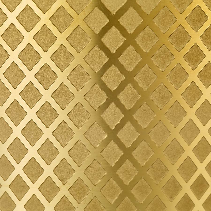 Barfly - Diamond Lattice 28 Oz Stainless Steel Gold Plated Full Size Cocktail Shaker - M37199GD