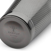 Barfly - Diamond Lattice 28 Oz Vintage Stainless Steel Gun Metal Black Full Size Cocktail Shaker - M37199BK