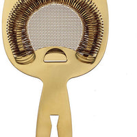 Barfly - Gold Plated Fine Mesh Spring Strainer - M37185GD