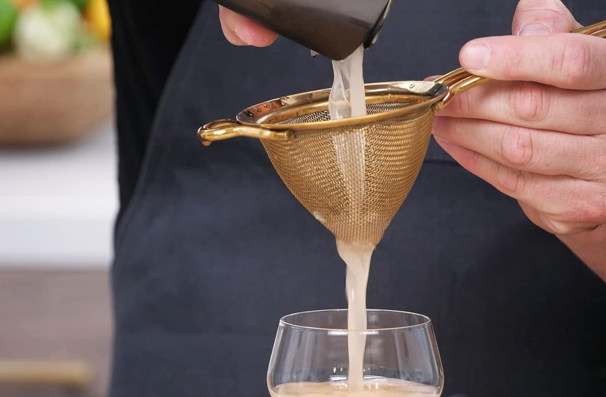 Barfly - Gold Plated Fine Mesh Strainer - M37025GD