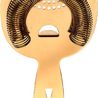 Barfly - Gold Plated Heavy-Duty 4 Prong Spring Bar Strainer - M37071GD