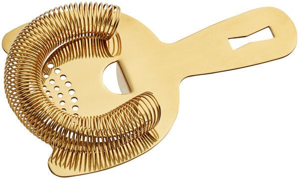 Barfly - Gold Plated Heavy-Duty Spring Bar Strainer - M37026GD