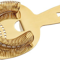 Barfly - Gold Plated Heavy-Duty Spring Bar Strainer - M37026GD