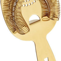 Barfly - Gold Plated Heavy-Duty Spring Bar Strainer - M37026GD