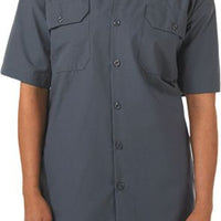 Barfly - Grey Metro Edge Customizable Short Sleeve Brewer Shirt - M60250GY