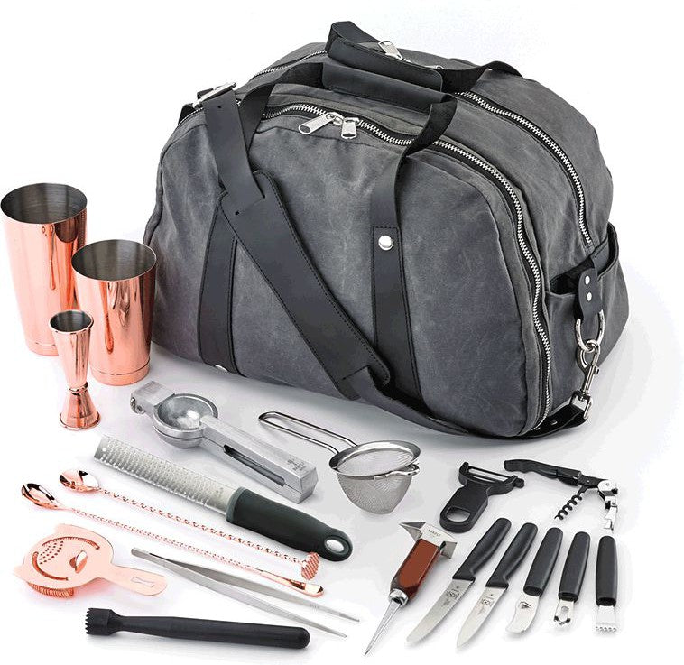 Barfly - Metal Copper-Plated Deluxe II Bartending Pack - M37103CP