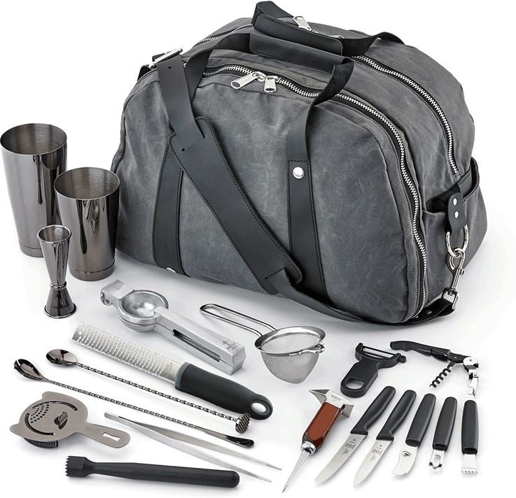 Barfly - Metal Gun Metal Black Deluxe II Bartending Pack - M37103BK