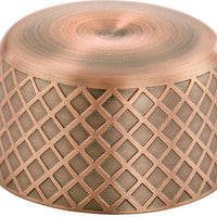 Barfly - Stainless Steel Antique Copper Diamond Lattice Japanese Style Replacement Cap For M37205ACP - M37205ACP-CAP