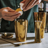 Barfly - Stainless Steel Gold-Plated Basic 5-Piece Cocktail Kit - M37101GD