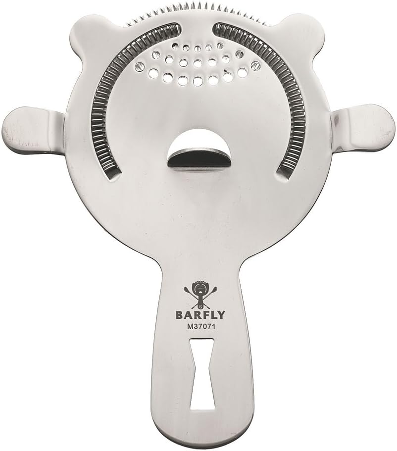 Barfly - Stainless Steel Heavy-Duty 4 Prong Spring Bar Strainer - M37071