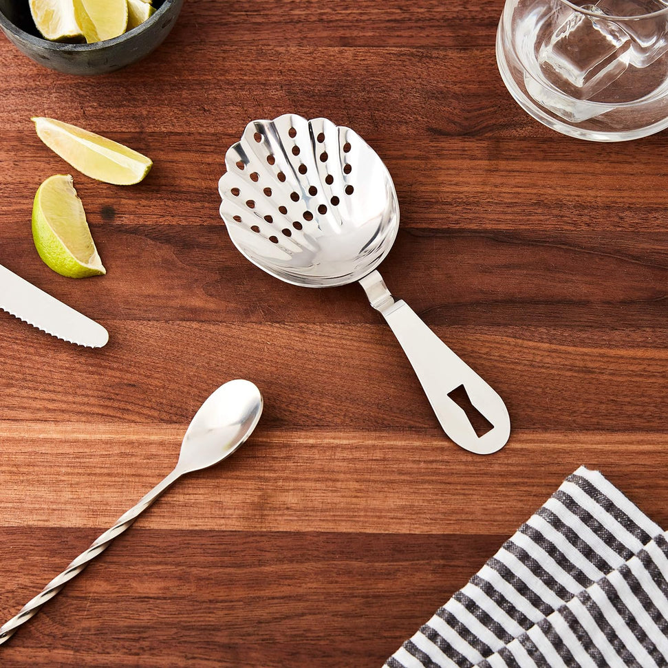 Barfly - Stainless Steel Scalloped Julep Strainer - M37029