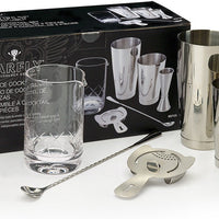 Barfly - Stainless Steel Silver 5-Piece Cocktail Mixing Kit - M37131