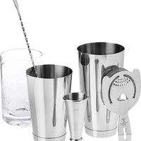 Barfly - Stainless Steel Silver 5-Piece Cocktail Mixing Kit - M37131