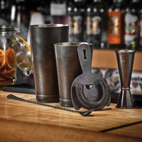 Barfly - Stainless Steel Vintage Black Basic 5-Piece Cocktail Kit - M37101VBK