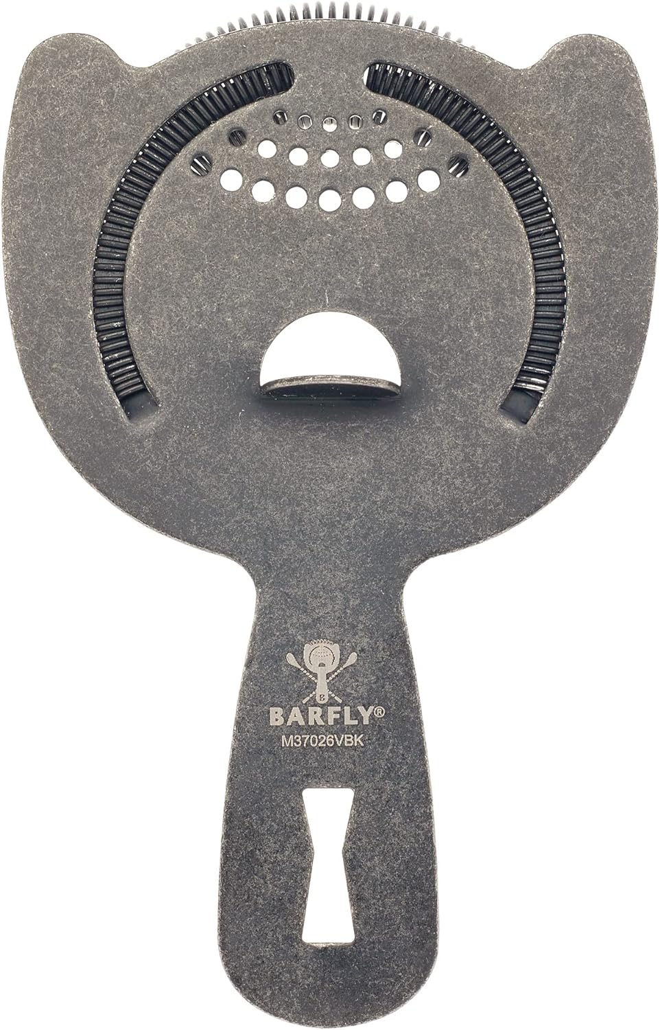 Barfly - Vintage Black Heavy-Duty Spring Bar Strainer - M37026VBK