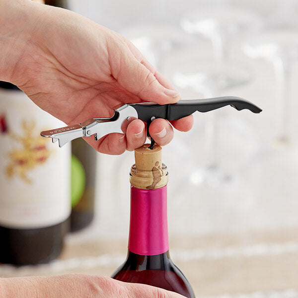Barfly - Waiter's Corkscrew With Black Handle - M33082