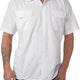 Barfly - White Metro Edge Customizable Short Sleeve Brewer Shirt - M60250WH
