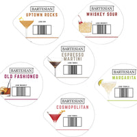 Bartesian - Classic Collection Variety For Bartesian Premium Cocktail Maker, Pack of 6 - 55524