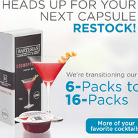 Bartesian - Cosmopolitan Cocktail Mixer Capsules, Pack of 6 - 55352