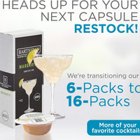 Bartesian - Margarita Cocktail Mixer Capsules, Pack of 6 - 55351