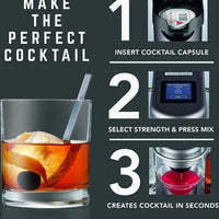 Bartesian - Premium Cocktail Machine Includes 5 Glass Containers - 55300