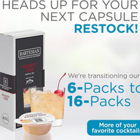 Bartesian - Whiskey Sour Cocktail Mixer Capsules, Pack of 6 - 55353